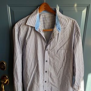 Mens Designer Button Down Shirt